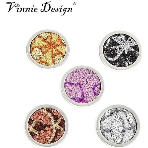 Vinnie Design Jewelry 25MM Small Paillette Coin Disc for My Coin Holder Pendant 5pcs/lot