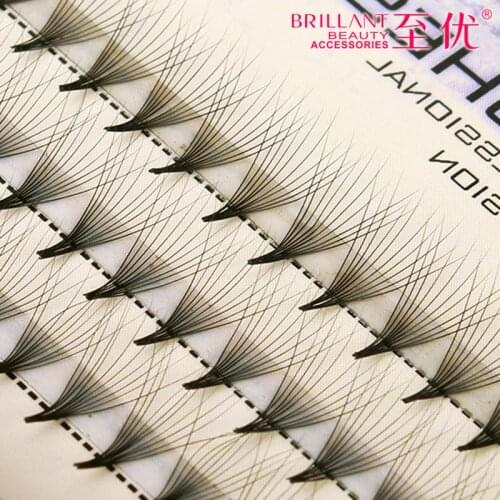 WhHigh Quality Fashion Natural Black 8mm-13mm Individual False Eyelash 8-13mm Eye Lashes Extension Tray For make up 10pcs/knots