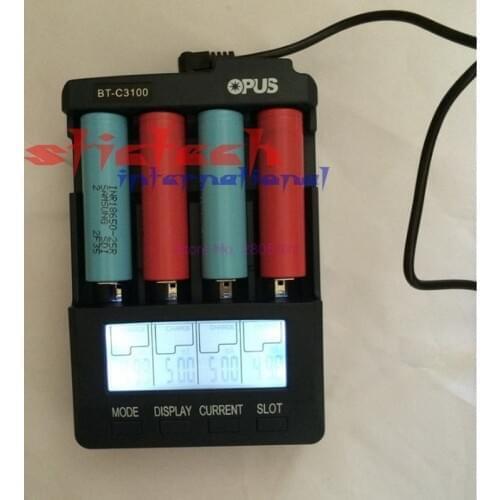 By dhl or ems 10 sets HOT SALE Original Opus BT-C3100 V2.2 Li-ion Digital NiCd NiMH AA AAA 17670 18650 Battery Charger