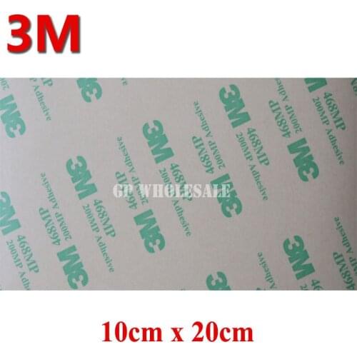 20x (100mm*200mm*0.13mm) 3M 468MP 200MP Adhesive Sticker for Double Sticky for Case DIY, Metal Nameplate, Laptop Parts Assemble