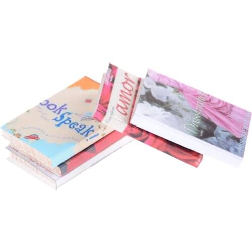 5PCS Colorful 1/12 Wooden Miniature Dollhouse Books Classic Pretend Play Furniture Toys Creative Cute Gifts Presents