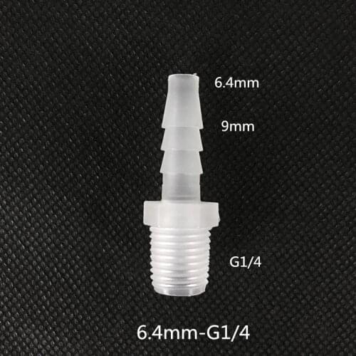 6.4mm*G1/4 plastic connectors, hose coupling, reducing connectors, quick coupling