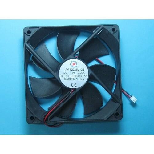 8 Pcs Brushless DC Cooling Fan 12V 12025S 7 Blades 120x120x25mm 2pin Sleeve-bearing