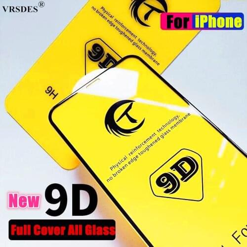 9D Full Cover Tempered Glass For iPhone X XS XR 11 11Pro SE 2 2020 Screen Protector on iPhone 11 Pro Max XR XS MAX Glass Film