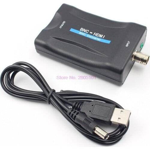 Dhl or fedex 20pcs HD BNC To HDMI Converter Display Video Adapter Surveillance Monitor video signals Converter with USB