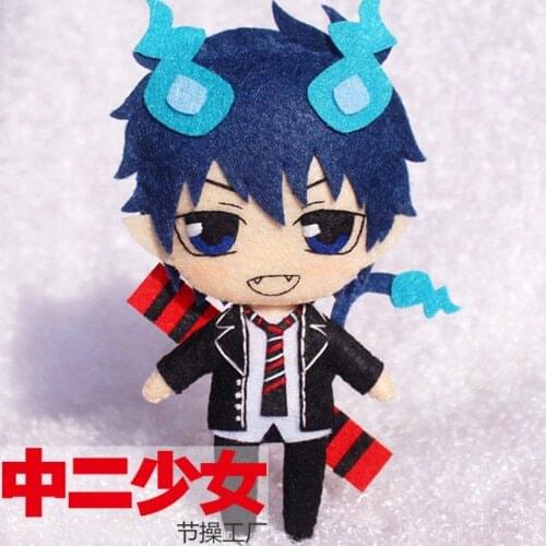 BLUE EXORCIST Anime Handmade DIY Key Ring Pendant DIY Doll Material Package Assemble By Cutting and Sewing Okumura Rin Yukio