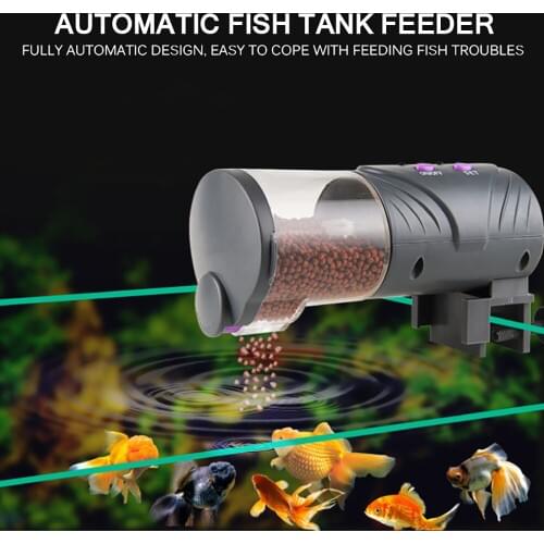 Automatic Aquarium Timer Auto Fish Tank Pond Food Feeder Feeding With LCD Aquarium Tank Automatic Fish Feeder