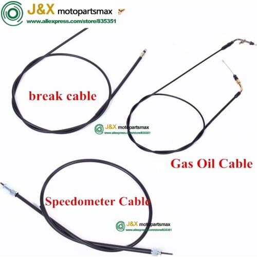 Free Shipping motorcycle Scooter Moped ATV break cable gas oil cable Speedometer cable RSZ ZY 125 FX 100 JOG 100