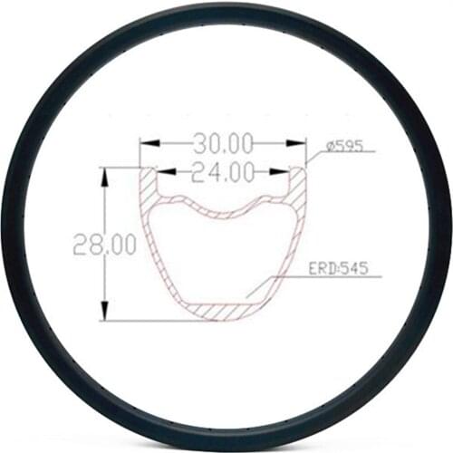 Graphene carbon mtb disc rims 27.5er 30x28mm tubeless mtb disc rim symmetry carbon mtb rims 650b bicycle rim XC 380g bike wheel