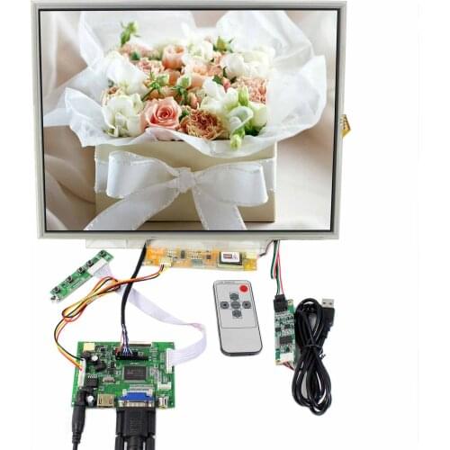 HD MI VGA 2AV LCD Controller Board 15inch 1024x768 LP150XG08 LTN150XB Touch LCD Panel