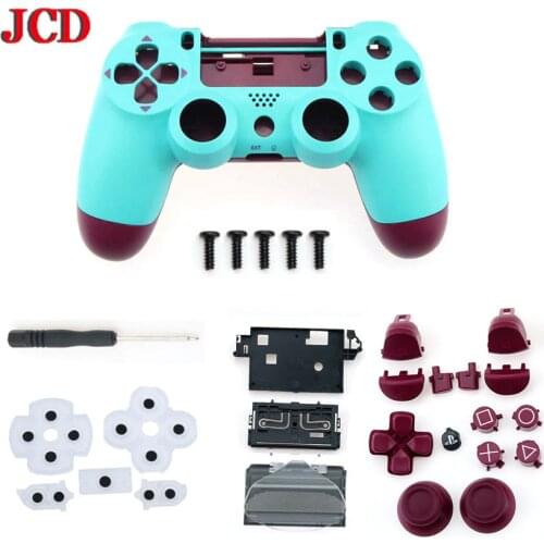 JCD 1SET Full Set Housing Shell Repair Buttons Case For DualShock 4 PlayStation 4 PS4 Pro JDS 040 JDM-040 Controller Cover