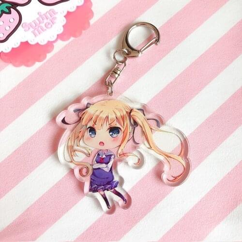 Classic Anime Collection Acrylic Keychain Comic Figure Kato Megumi Yingli Transparent Key Pendant