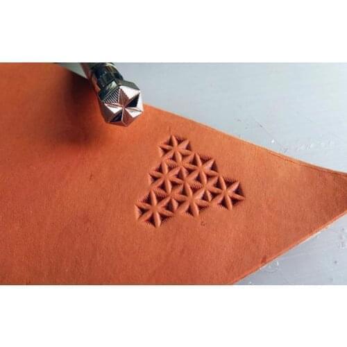 Snow flower pattern classic handmade leather engraved carving tool,high grade leather craft stamping molding tool