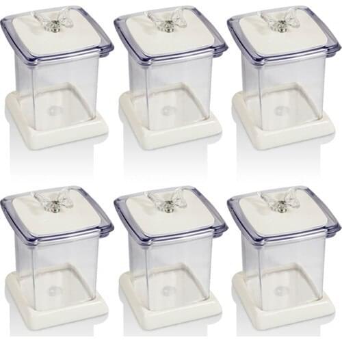 Ews Kitchenware Acrylic Butterfly 6 'lı Jar