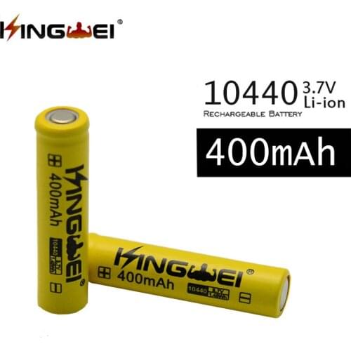 4 Pcs KingWei 10440 3.7v 400mAh Li-ion Rechargeable Battery