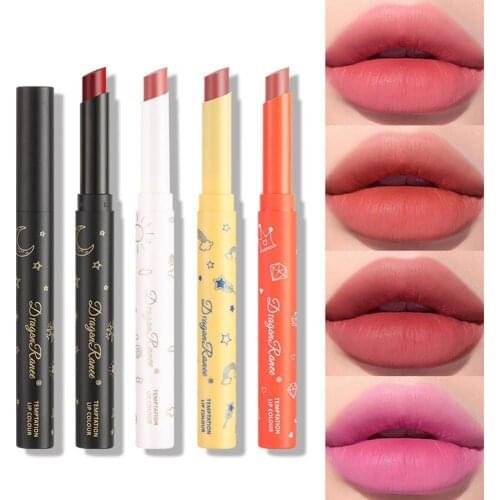 Matte Lipstick Tubes Waterproof Long Lasting Sexy Red Lipstick Pigments Makeup Never Fade Away