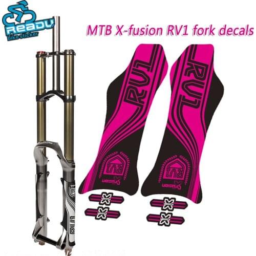 MTB X-fusion RV1 fork stickers bike X-fusion RV1 Fork decals 27.5 inch mountain bicycle front fork sticker
