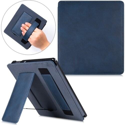 2021 New Stand Case for Kindle Oasis 2 (9th Gen, 2017 Release Only) -PU Leather Smart Cover with Hand Strap and Auto Sleep/Wake