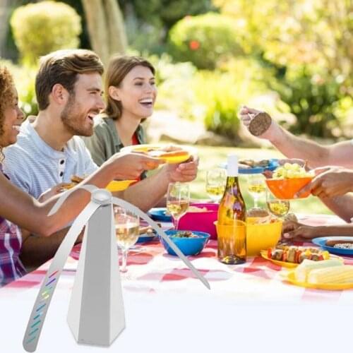 Fly Repellent Fan Keep Flies Bugs Away From Food Picnic Meal Protector Mosquito Trap Fly Destroyer Mosquitoes