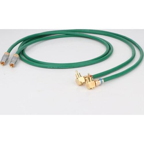 Pair High Quality 2328 Pure Copper +silver plated HiFi Audio cable RCA interconnect cable Hi-end RCA Male to Male Cable