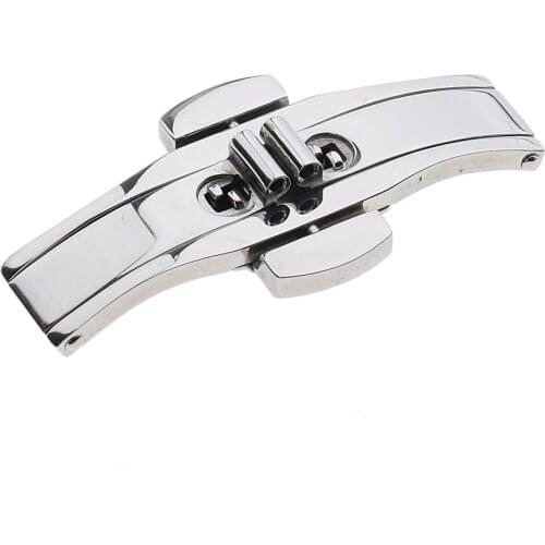 18/21/23/25/27mm Stainless Steel Butterfly Deployment Watch Buckle - 6x27mm