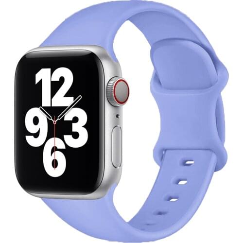 Silicone Strap For Apple Watch band 44mm 40mm 38mm 42mm 44 mm Rubber watchband smartwatch correa bracelet iWatch 3 4 5 6 se band