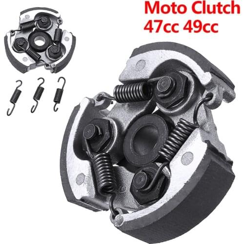 47cc 49cc Motorcycle Clutch 3 Shoe Clutch 3 Spring Minimoto Clutch For Tools Acccessories