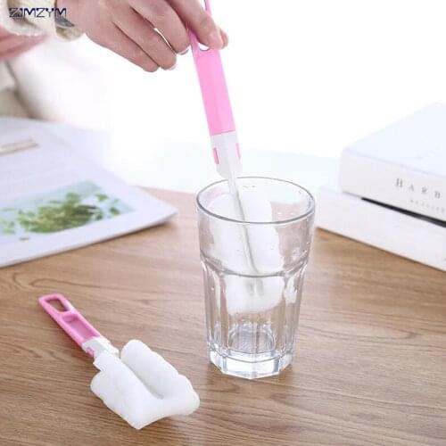 Sponge cleaner milk feeding bottle cleaning brush Cup Scrubber Washing Brushes Kitchen Cleaner Tool