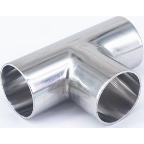 32mm O/D 304 Stainless Steel Sanitary Weld Tee Connector Pipe Fitting
