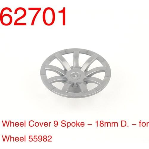 HUAZHI 4pcsHigh-tech building block 62701 Wheel Hub cover Applicable wheel 55982MOC parts accessories