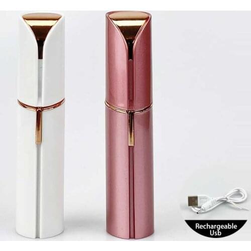 Face Hair Removal Lipstick Shaver Electric Eyebrow Trimmer Womens Hair Remover Usb Rechargeable Mini Shaver epilator for women