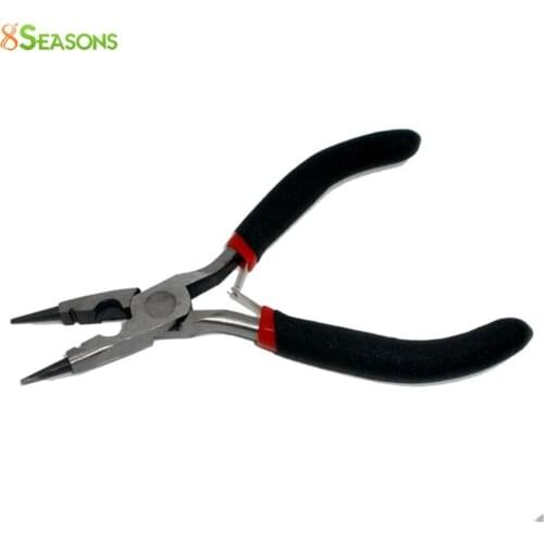 8SEASONS Iron Round-Nose High Quality Pliers Files Portable Beading Jewelry Useful Hand Tool 13cm, 1 Piece (B07414)
