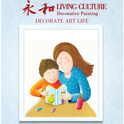 YongHe Euro Childrens Painting Decorative Poster Customizable Sizes Spray Painting wall deco Frameless ink Canvas Painting