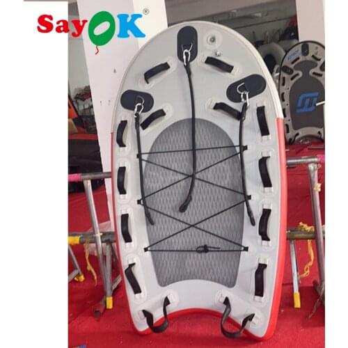 1.8m New Design Inflatable Jetski Sleds Inflatable Rescue Sled Rescue Yacht Surf Rescue Board Floating Mat For Water Rescuing