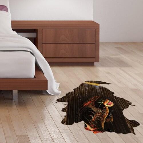 Dinosaur 3D Wall Stickers Creative fashion Home floor stickers Living room bedroom waterproof wallpaper pvc stickers