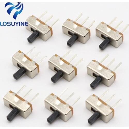 50 pcs Interruptor on-off mini 1 Way 2 Band Slide Switch PCB Mount SS12d00G4 # DSC0039