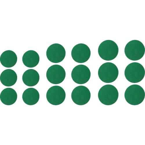 6 Pieces Self Adhesive Fibreboard Air Hockey Table Pushers Replacement Felt Pads Indoor Air Hockey Accessories Green Choice Size