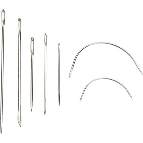 7PC Sewing Needles Stainless Steel Garment Leather Sewing Needles Household DIY Practical Hand Tools Accessories