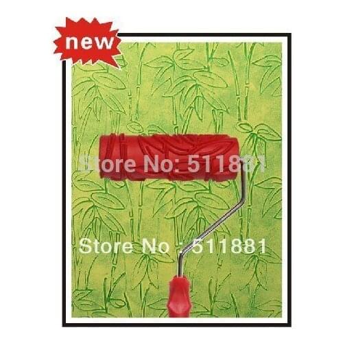 8'' NCCTEC PAINT Roller brush liquid wallpaper drum FREE shipping 200mm rubber roller belt mount diatom ooze embossed roller