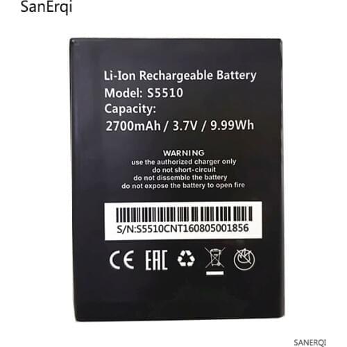 Battery 2700mAh For Ginzzu S5510 High Quality Replacement Battery for Ginzzu S5510 Mobile Phone 3.7V