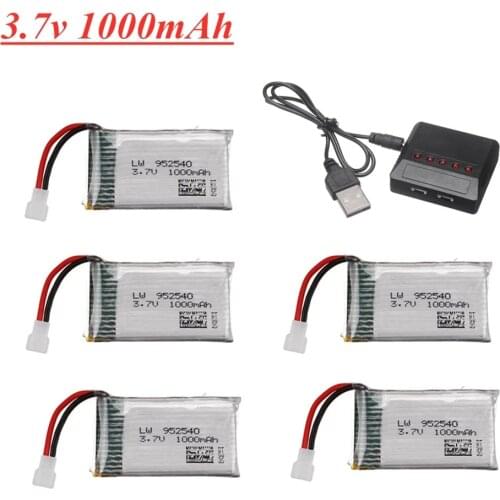 3.7V 1000mah lipo Battery For Syma X5 X5C X5S X5SC X5HW X5HC X5SW M68 X300 X400 X500 X800 HJ819 vs 3.7V 800mAh 902540 battery