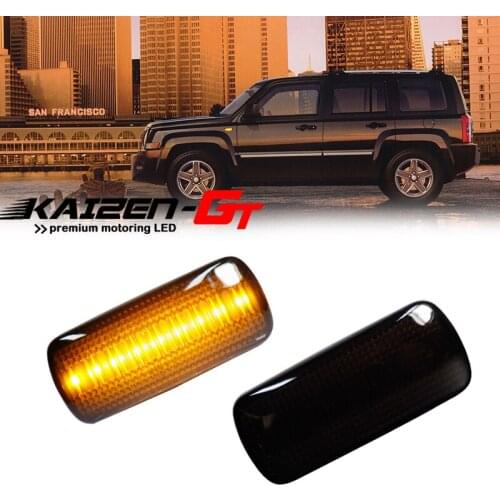 CAN-bus Error free Amber LED Car Front Fender Side Marker Lights For Jeep Patriot Compass Chrysler 200 Dodge Charger Avenger etc