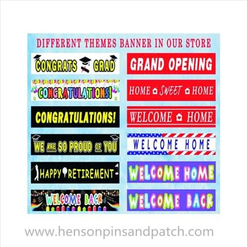 The factory specializes in the production of Amazon birthday party banner birthday hanging banner door curtain can be customized