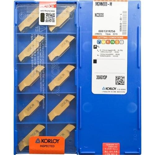 MGMN800-M NC3020 100% KORLOY Original carbide insert with the best quality 10pcs/lot free shipping