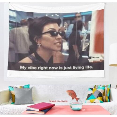 KOURT KARDASHIAN tapestry Wall Hanging Decor Coverlet Bedding Sheet Throw Bedspread Living Room Tapestries