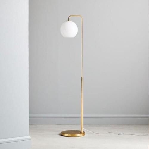 Creative Nordic glass ball art living room floor lamp simple modern fashion study bedroom floor lamp