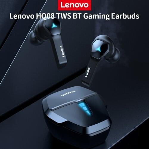 Lenovo HQ08 True Wireless BT Gaming Earbuds with Graphene Diaphragm Dolby Surround Sound Physical Noise Reduction Headset