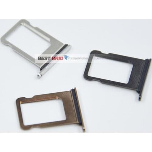 1pcs SIM Card Tray For iPhone XS SIM Card Holder Slot Reader Adapter Replacement Parts