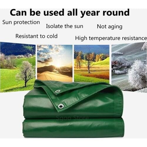 Thick 0.4mm PE Tarpaulin Rainproof Cloth Outdoor Boat Car Truck Canopys Waterproof Garden Plant Shed Pet Cove Cloth Canvas