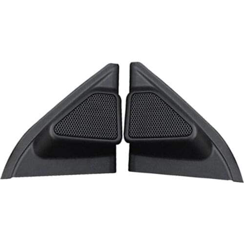 Car Door Panel Audio Horn Cover Tweeter Triangular Speaker Loudspeaker Cover Trim for Toyota Corolla 2014-2018